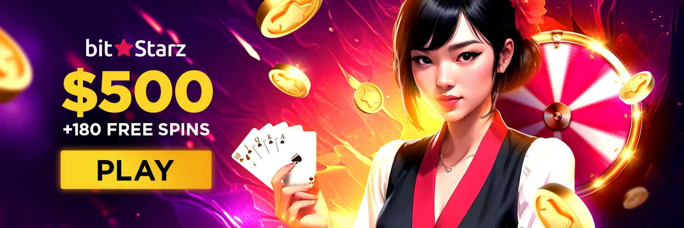 Official BitStarz casino banner used for game variety and promotional checks