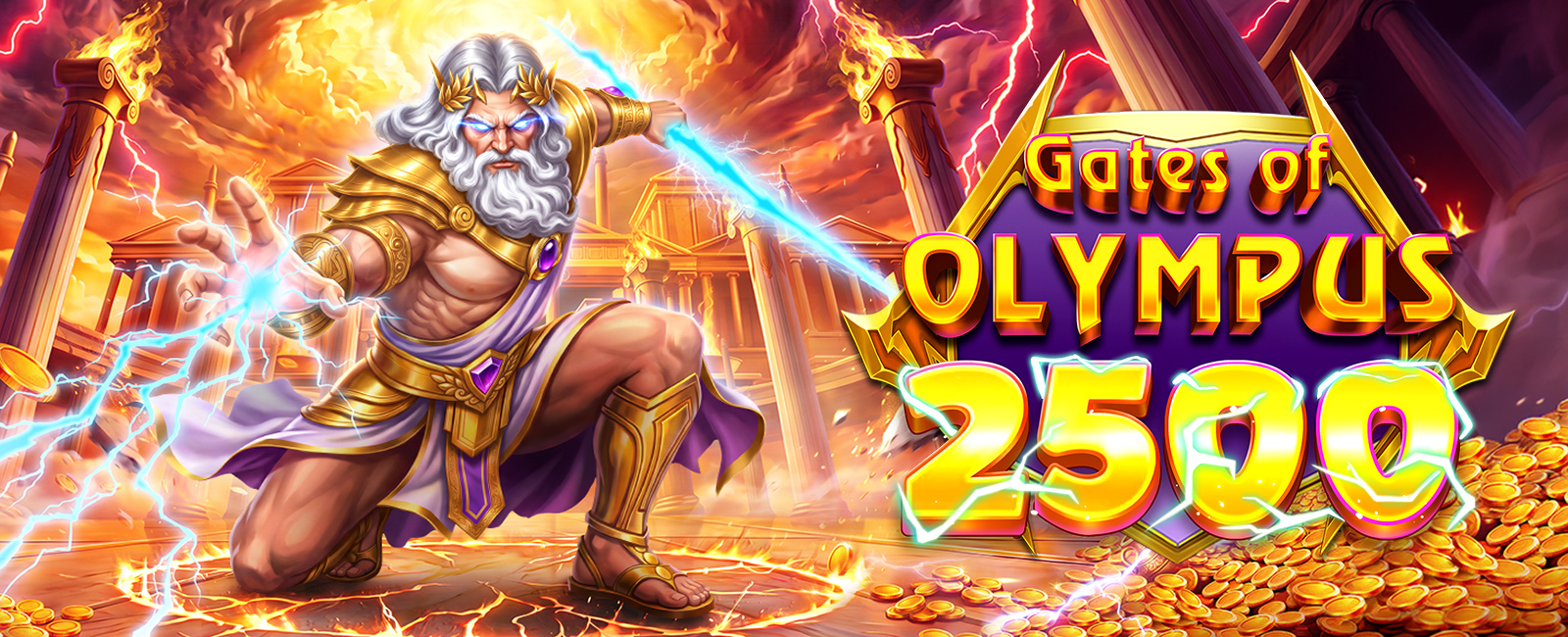 Gates of Olympus 2500 official Pragmatic Play launch banner