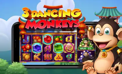 3 Dancing Monkeys official Pragmatic Play artwork