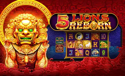 5 Lions Reborn official Pragmatic Play artwork