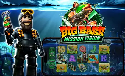 Big Bass Mission Fishin' official Pragmatic Play artwork