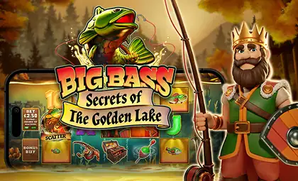 Big Bass Secrets of the Golden Lake official Pragmatic Play artwork