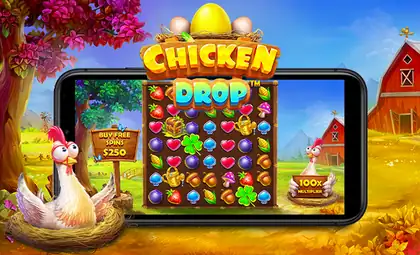 Chicken Drop official Pragmatic Play artwork
