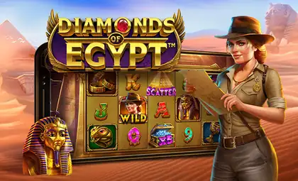 Diamonds Of Egypt official Pragmatic Play artwork