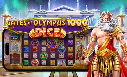 Gates of Olympus 1000 Dice official Pragmatic Play artwork
