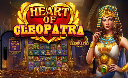 Heart of Cleopatra official Pragmatic Play artwork
