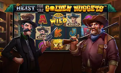 Heist for the Golden Nuggets official Pragmatic Play artwork