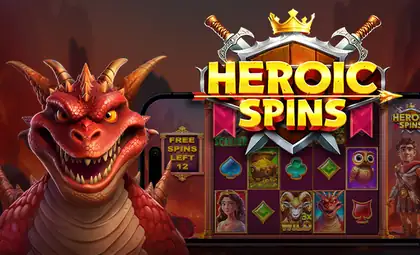 Heroic Spins official Pragmatic Play artwork