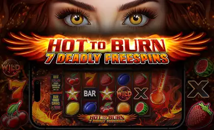 Hot to Burn - 7 Deadly Free Spins official Pragmatic Play artwork