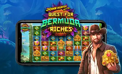 John Hunter and the Quest for Bermuda Riches official Pragmatic Play artwork