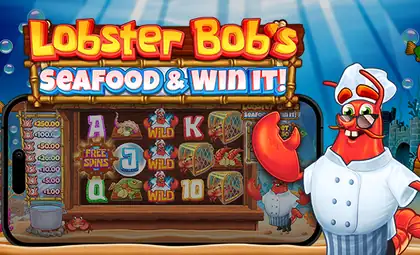 Lobster Bob's Sea Food and Win It official Pragmatic Play artwork
