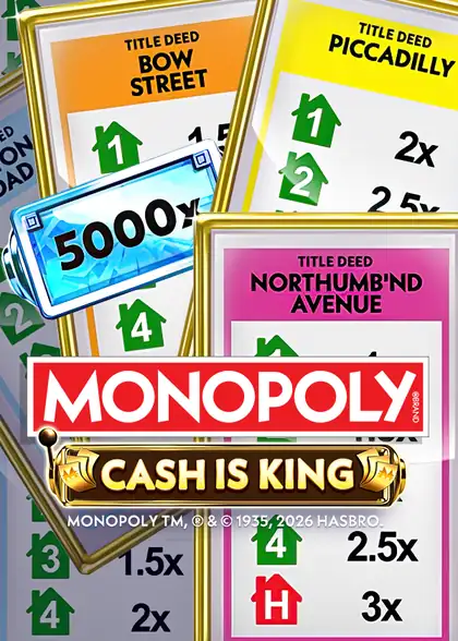MONOPOLY Cash Is King slot artwork