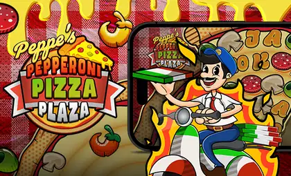 Peppe's Pepperoni Pizza Plaza official Pragmatic Play artwork