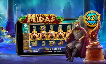 The Hand of Midas official Pragmatic Play artwork