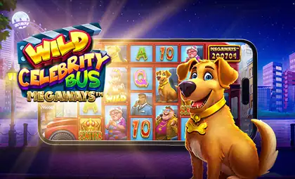 Wild Celebrity Bus MegawaysTM official Pragmatic Play artwork