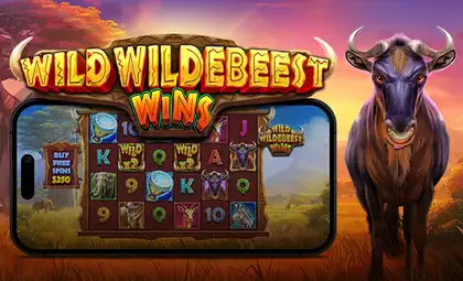 Wild Wildebeest Wins official Pragmatic Play artwork