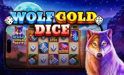 Wolf Gold Dice official Pragmatic Play artwork