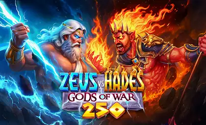 Zeus vs Hades - Gods of War 250 official Pragmatic Play artwork