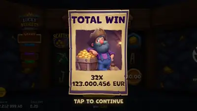 3 Lucky Nuggets slot artwork