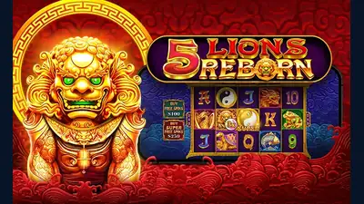 5 Lions Reborn slot artwork