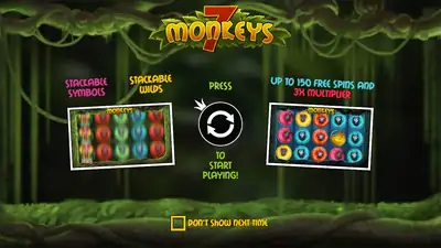 7 Monkeys slot artwork