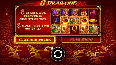 8 Dragons slot artwork