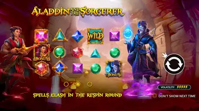 Aladdin and the Sorcerer slot artwork