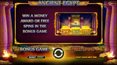 Ancient Egypt slot artwork