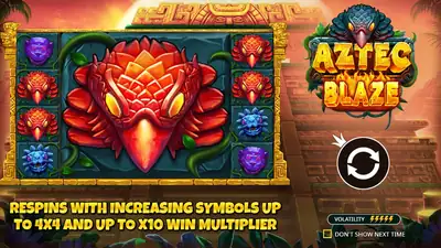 Aztec Blaze slot artwork