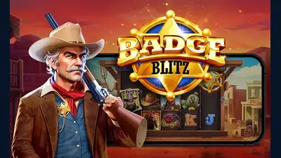 Badge Blitz slot artwork