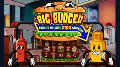 Big Burger Load it up with Xtra cheese slot artwork
