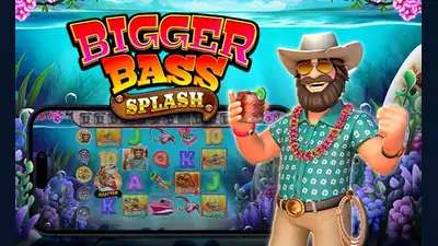 Bigger Bass Splash slot artwork