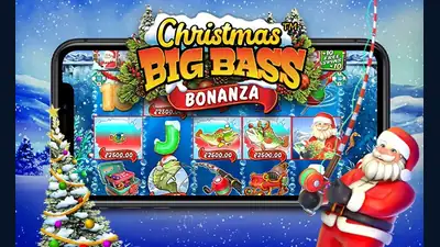 Christmas Big Bass Bonanza slot artwork