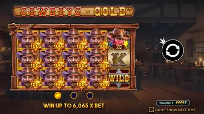 Cowboys Gold slot artwork