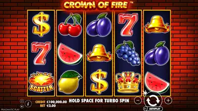 Crown of Fire slot artwork