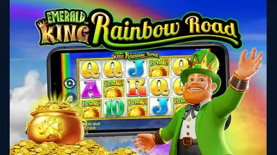 Emerald King Rainbow Road slot artwork