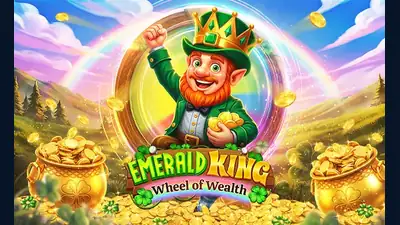 Emerald King – Wheel of Wealth slot artwork