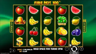 Fire Hot 100 slot artwork
