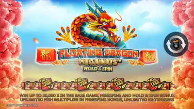 Floating Dragon Megaways™ Hold & Spin slot artwork
