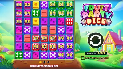 Fruit Party Dice slot artwork