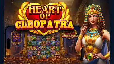 Heart of Cleopatra slot artwork