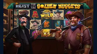 Heist for the Golden Nuggets slot artwork