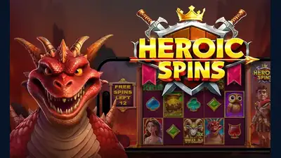 Heroic Spins slot artwork