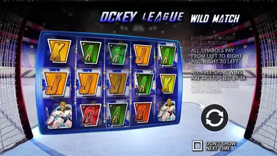 Hockey League Wild Match slot artwork