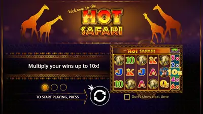 Hot Safari slot artwork