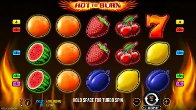Hot to Burn slot artwork