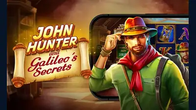 John Hunter and Galileo’s Secrets slot artwork
