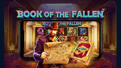 John Hunter and the Book of the Fallen slot artwork