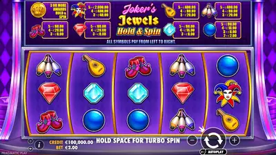 Joker’s Jewels Hold & Spin slot artwork