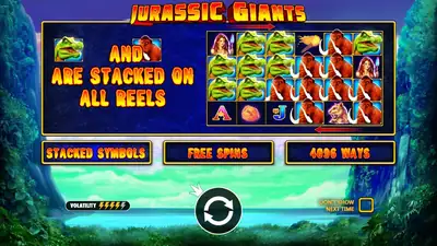 Jurassic Giants slot artwork